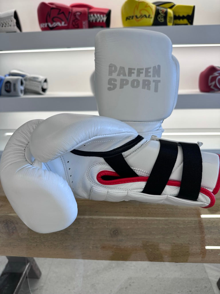 PAFFEN SPORT PRO SPEED BOXING 160z GLOVES F0R TRAINING WHITE