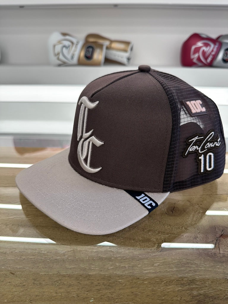 10C TC MESH TRUCKER CAP BROWN/STONE