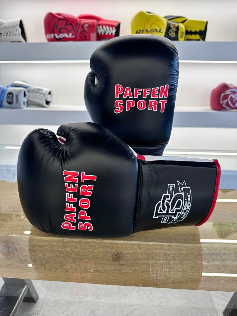 PAFFEN SPORT HEAVY HITTER 16oz BOXING GLOVES FOR SPARRING BLACK