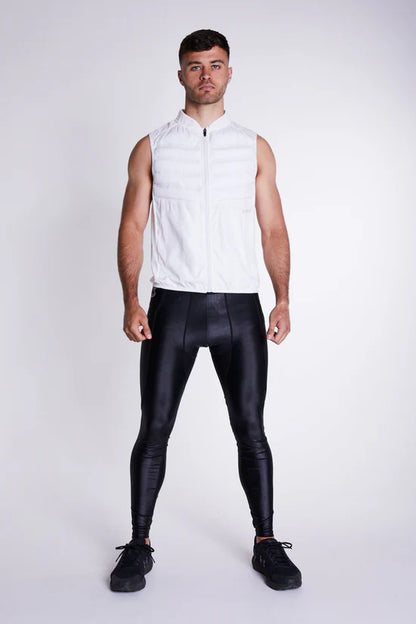 GYMPRO APPAREL MENS XT2 PERFORMANCE GILET WHITE - LARGE