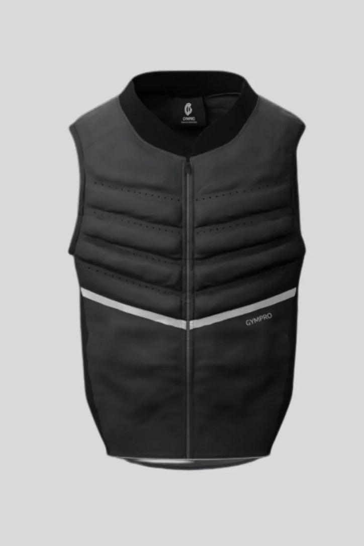 GYMPRO APPAREL MENS XT2 PERFORMANCE GILET BLACK - LARGE