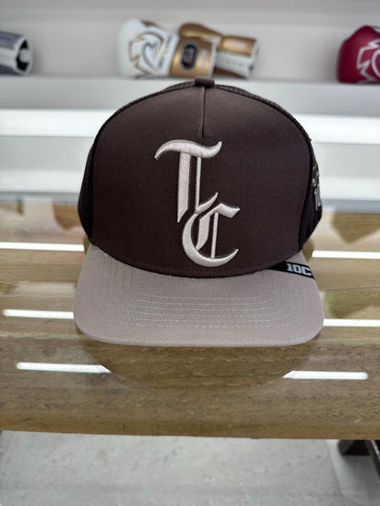 10C TC MESH TRUCKER CAP  BROWN/STONE