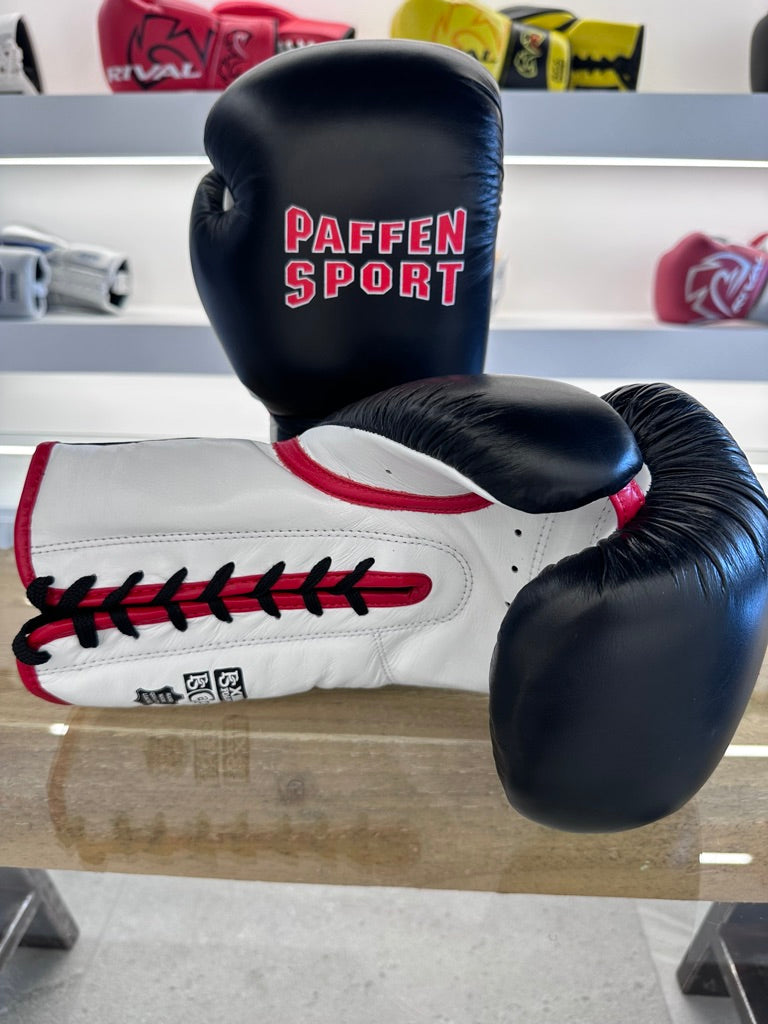PAFFEN SPORT HEAVY HITTER 16oz BOXING GLOVES FOR SPARRING BLACK