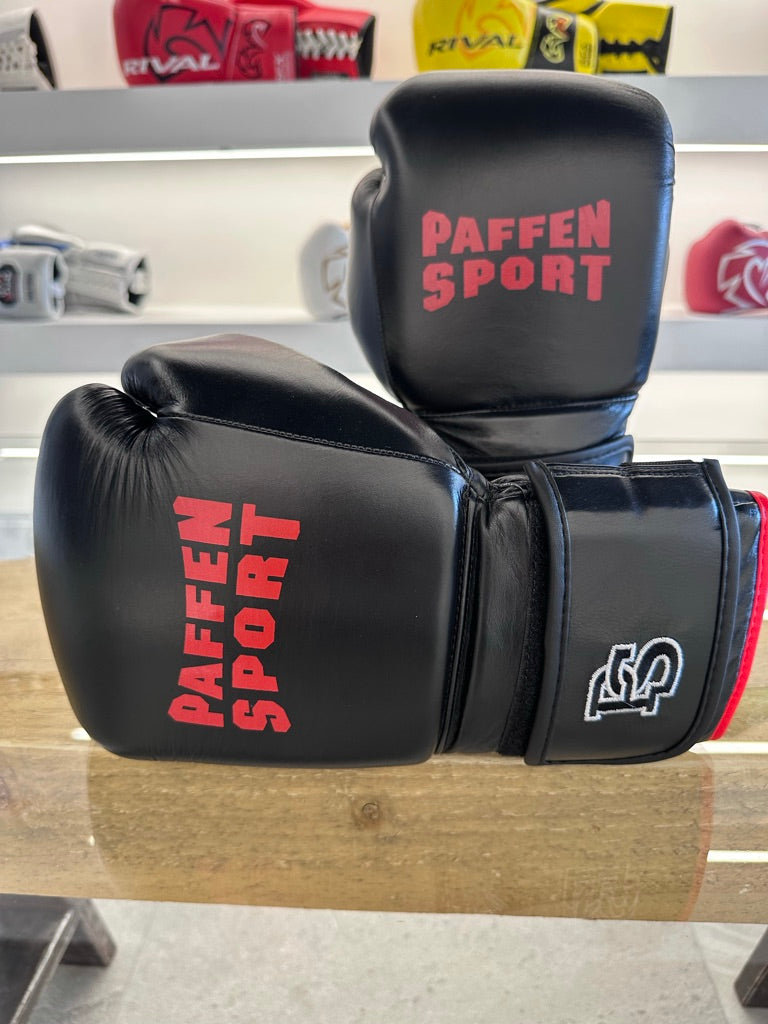 PAFFEN SPORT PRO SPEED BOXING 160z GLOVES F0R TRAINING BLACK