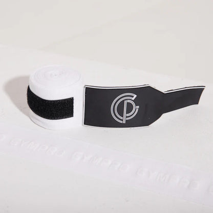 GYMPRO APPAREL BOXING HAND WRAPS 4.5M - WHITE