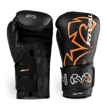 RIVAL RS11V EVOLUTION SPARRING GLOVES 16oz - BLACK
