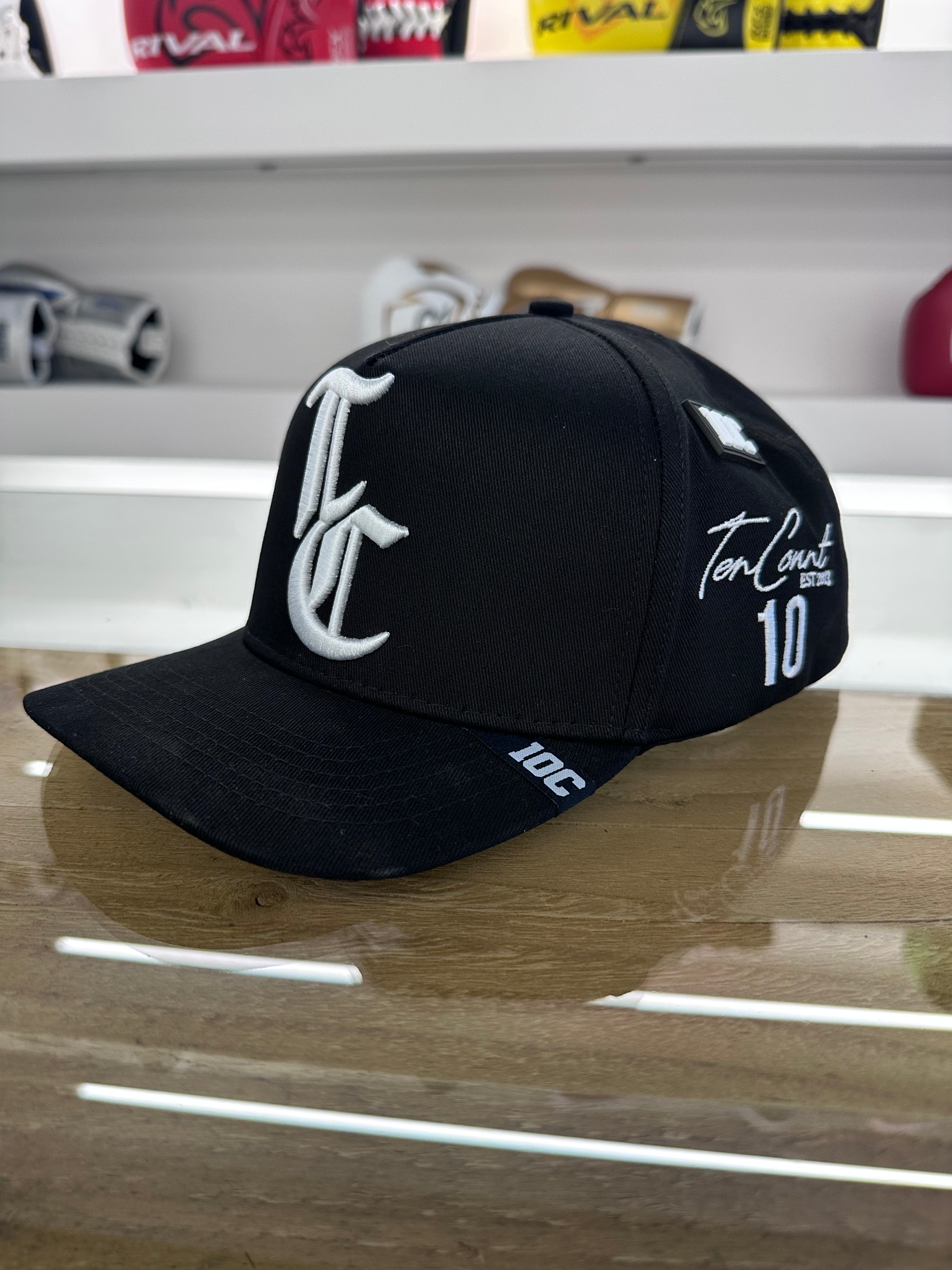 10C FULL TRUCKER CAP BLACK/WHITE